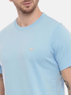 light blue solid t-shirt - 17354572 - Standard Image - 4