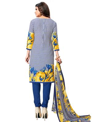 printed unstitched suit - 17354920 - Standard Image - 3
