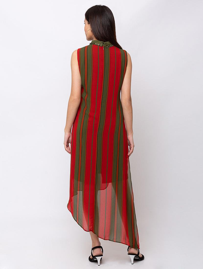 striped asymmetric dress - 17354970 - Zoom Image - 4