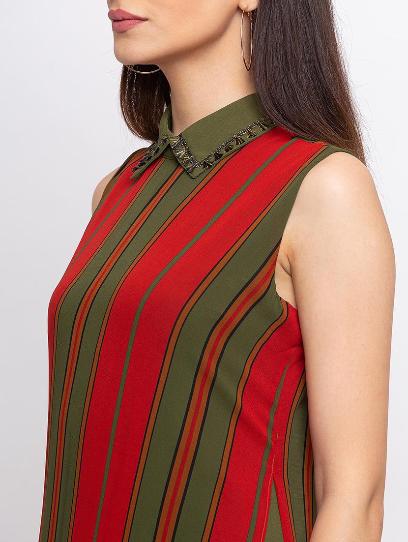 striped asymmetric dress - 17354970 - Zoom Image - 5