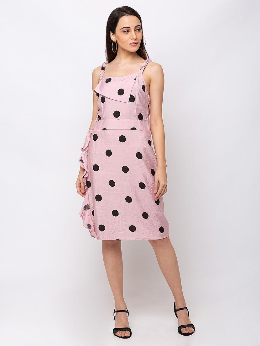 ruffle detail polka dot dress - 17354972 - Zoom Image - 1