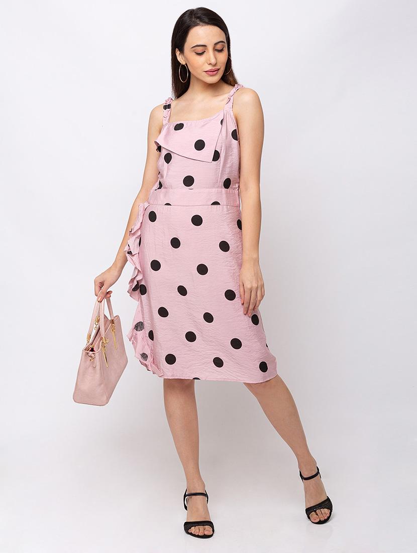 ruffle detail polka dot dress - 17354972 - Zoom Image - 4