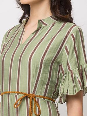 striped tiered dress - 17354978 - Standard Image - 5
