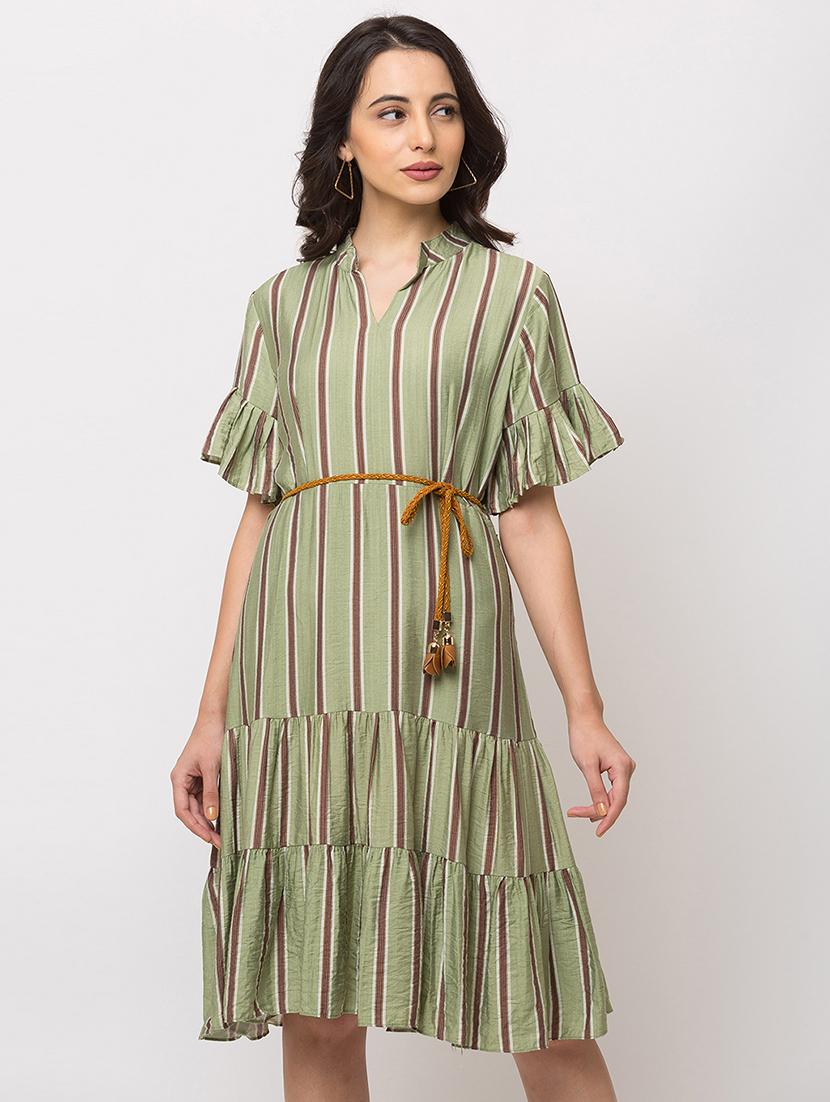 striped tiered dress - 17354978 - Zoom Image - 1
