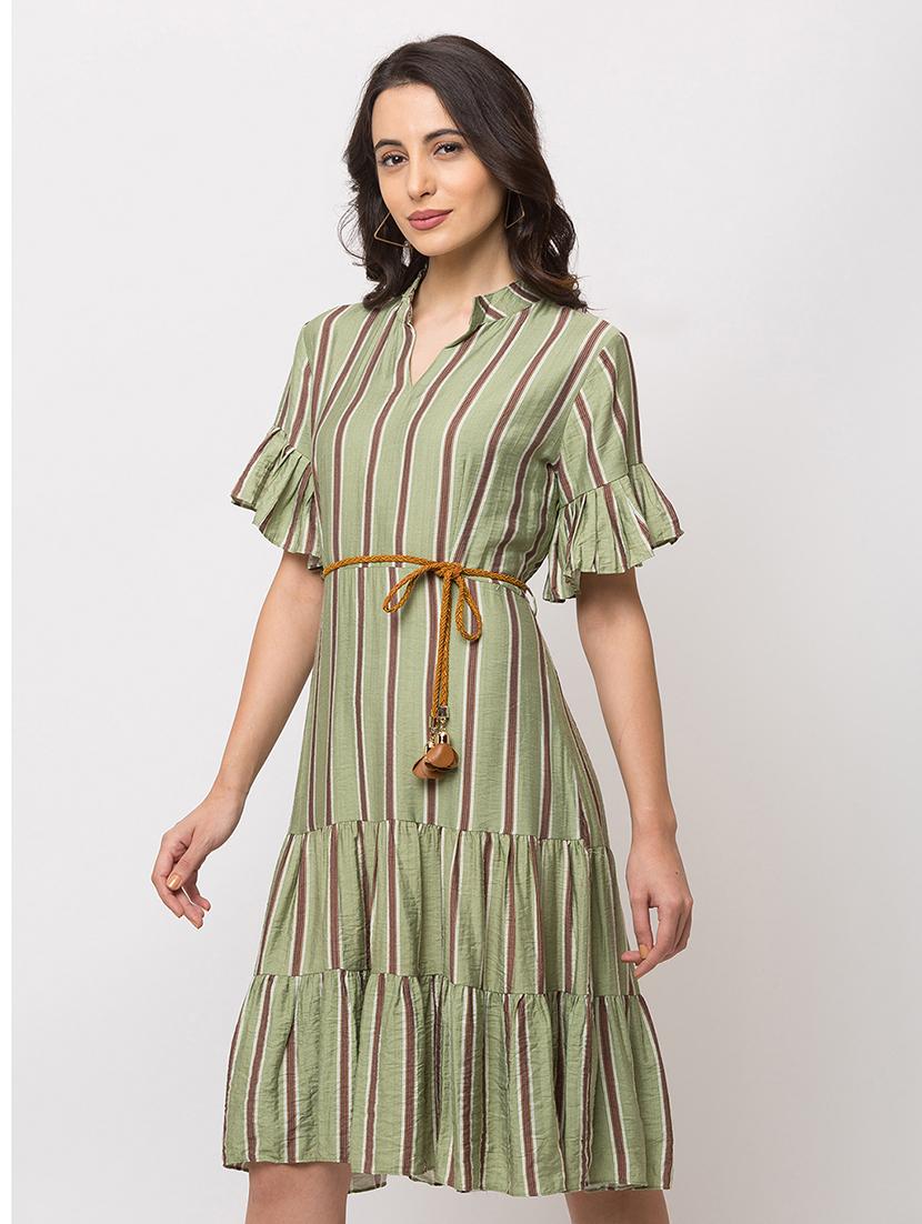 striped tiered dress - 17354978 - Zoom Image - 2