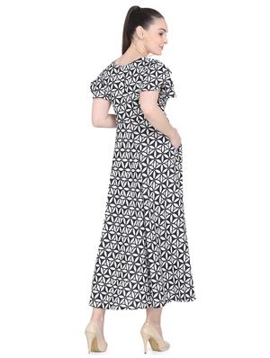 pocket detail geometric a-line dress - 17354985 - Standard Image - 3
