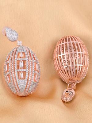 white brass jhumka earring - 17355011 - Standard Image - 2