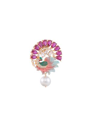 multi colored brass studs earring - 17355017 - Standard Image - 3