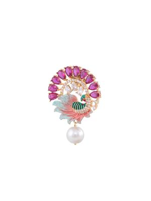 multi colored brass studs earring - 17355017 - Standard Image - 4
