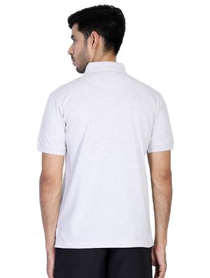 white printed polo t-shirt - 17355149 - Standard Image - 3