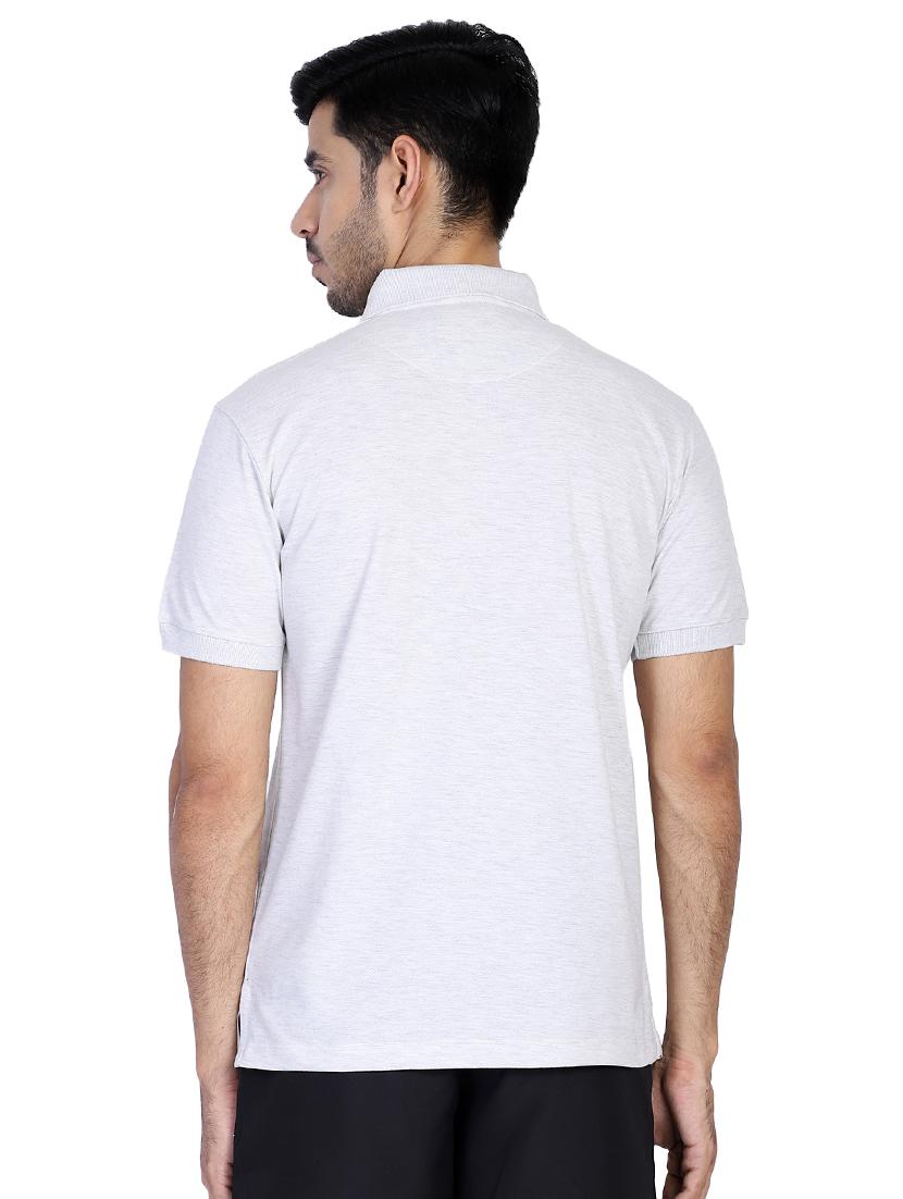 white printed polo t-shirt - 17355149 - Zoom Image - 3