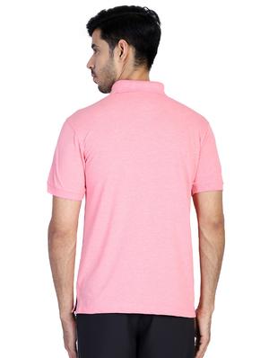 pink printed polo t-shirt - 17355150 - Standard Image - 3