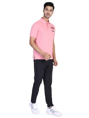 pink printed polo t-shirt - 17355150 - Standard Image - 4