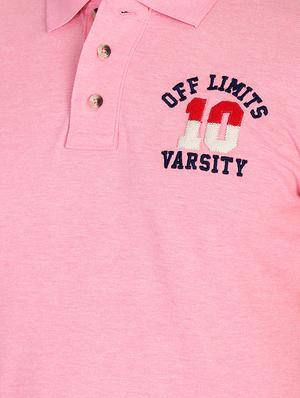 pink printed polo t-shirt - 17355150 - Standard Image - 5
