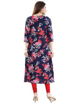 floral a-line kurta - 17355444 - Standard Image - 2