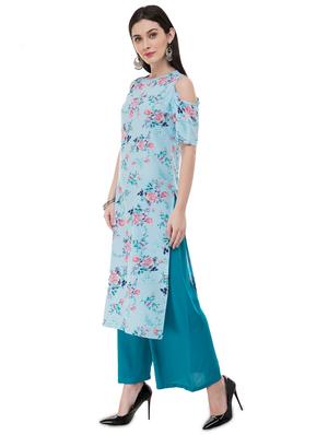 floral straight kurta - 17355456 - Standard Image - 2
