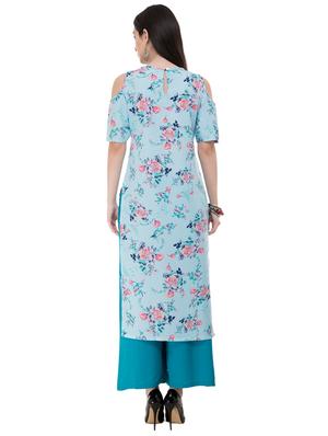 floral straight kurta - 17355456 - Standard Image - 3