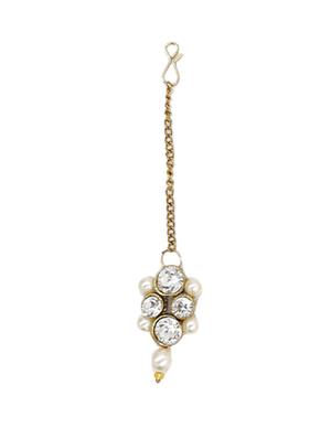white gold plated choker and earring - 17355570 - Standard Image - 4