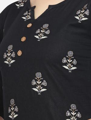 foil print straight kurta - 17355616 - Standard Image - 4
