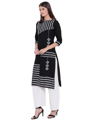 striped straight kurta - 17355624 - Standard Image - 2