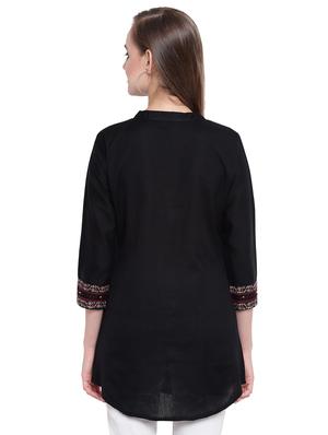 embroidered a-line kurti - 17355653 - Standard Image - 2