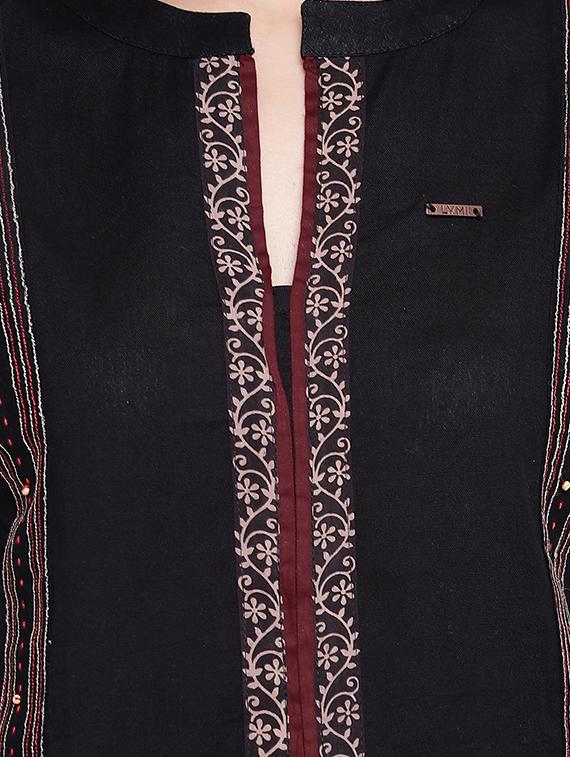 embroidered a-line kurti - 17355653 - Zoom Image - 4