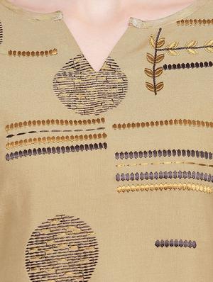 embroidered a-line kurti - 17355684 - Standard Image - 4