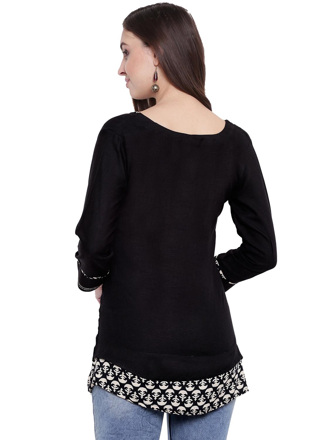embroidered a-line kurti - 17355685 - Zoom Image - 3