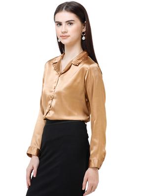 long sleeves satin shirt - 17356126 - Standard Image - 3