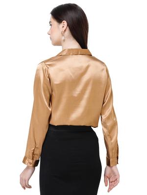 long sleeves satin shirt - 17356126 - Standard Image - 4