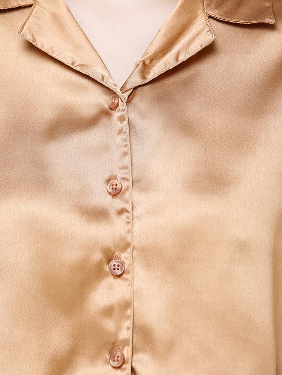long sleeves satin shirt - 17356126 - Zoom Image - 6