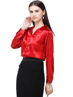long sleeves satin shirt - 17356127 - Standard Image - 2