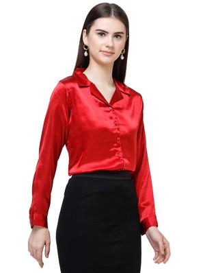 long sleeves satin shirt - 17356127 - Standard Image - 3