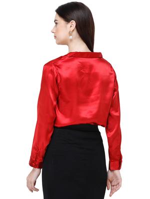 long sleeves satin shirt - 17356127 - Standard Image - 4