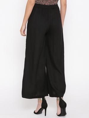 tie front flared palazzo - 17356275 - Standard Image - 3