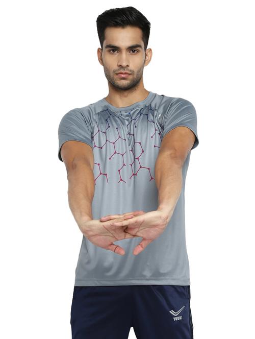 grey printed t-shirt - 17356536 - Standard Image - 1