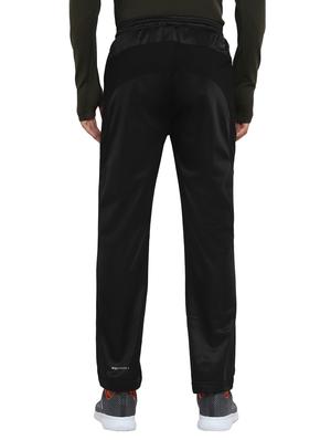 black solid full length track pant - 17356543 - Standard Image - 3