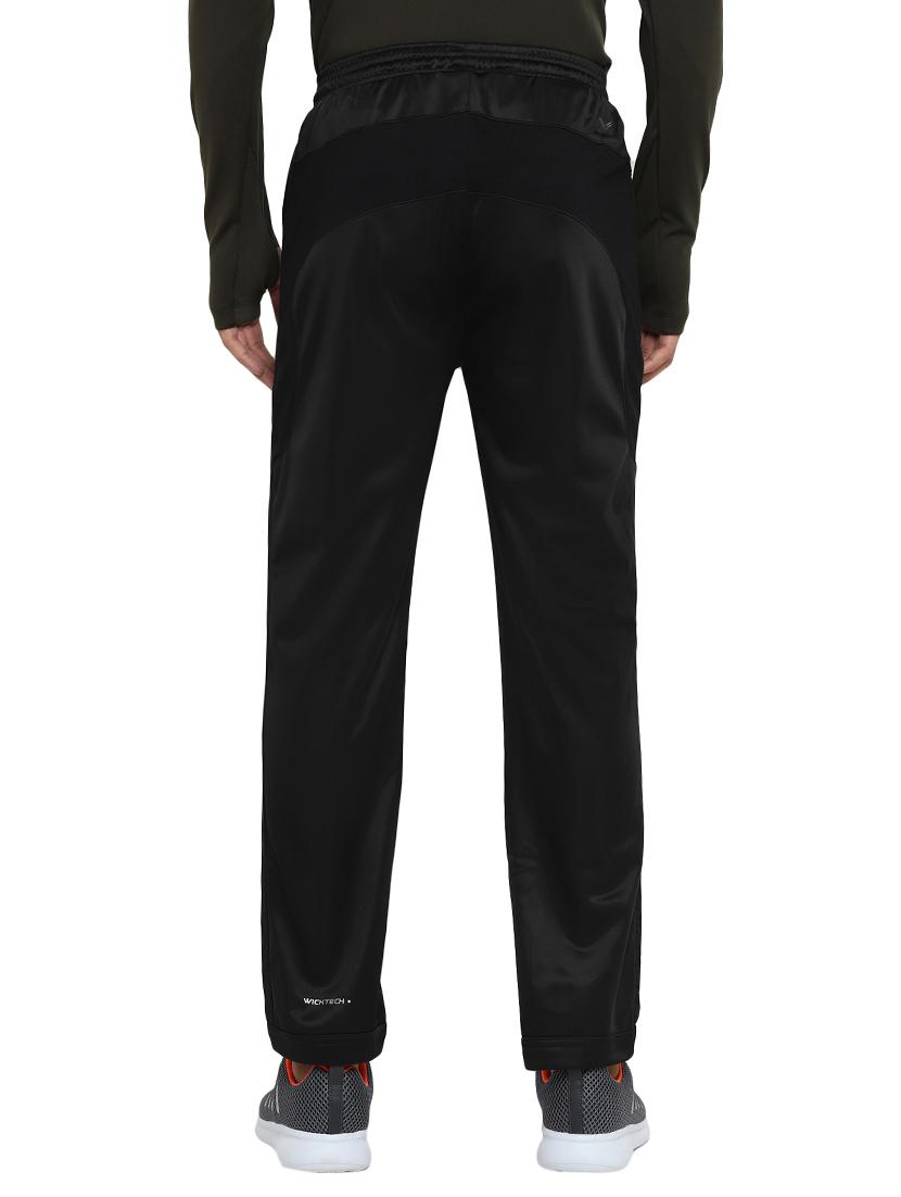 black solid full length track pant - 17356543 - Zoom Image - 3