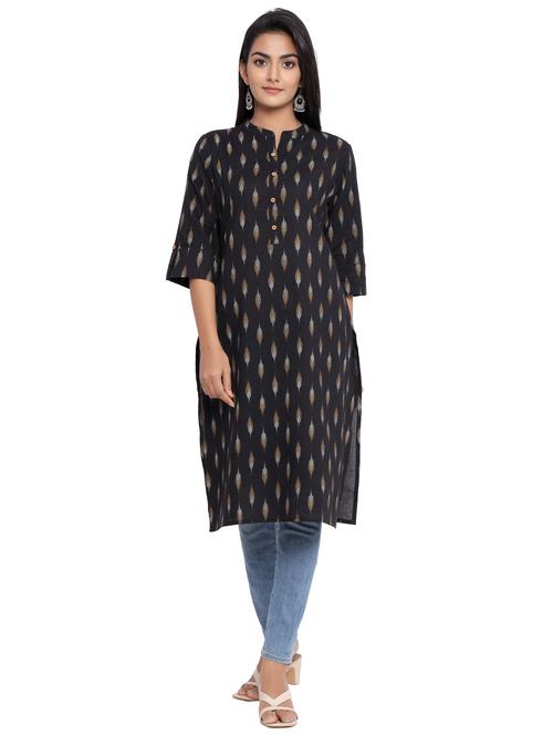 ikat print straight kurta - 17356675 - Very Small Image - 1