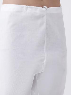 white printed kurta pyjama set - 17356883 - Standard Image - 5