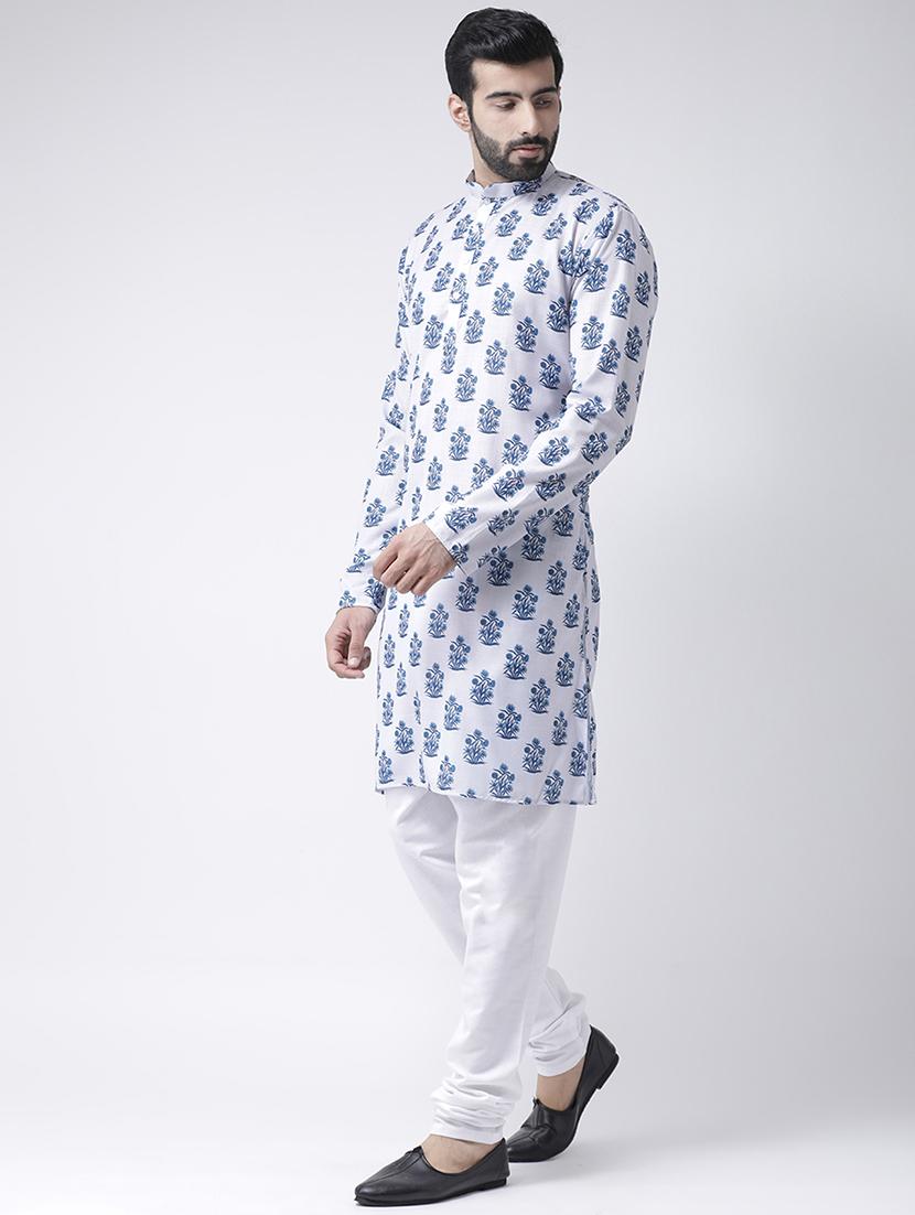 white printed kurta pyjama set - 17356883 - Zoom Image - 2