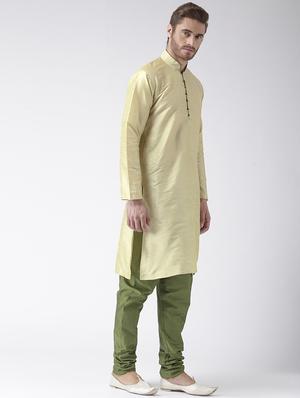 yellow solid kurta pyjama set - 17357028 - Standard Image - 2