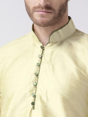 yellow solid kurta pyjama set - 17357028 - Standard Image - 5