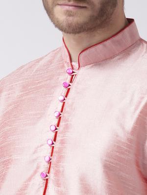 pink solid kurta pyjama set - 17357040 - Standard Image - 5