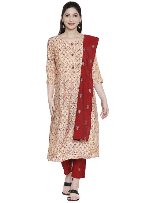 floral kurta pant set - 17357786 - Standard Image - 1