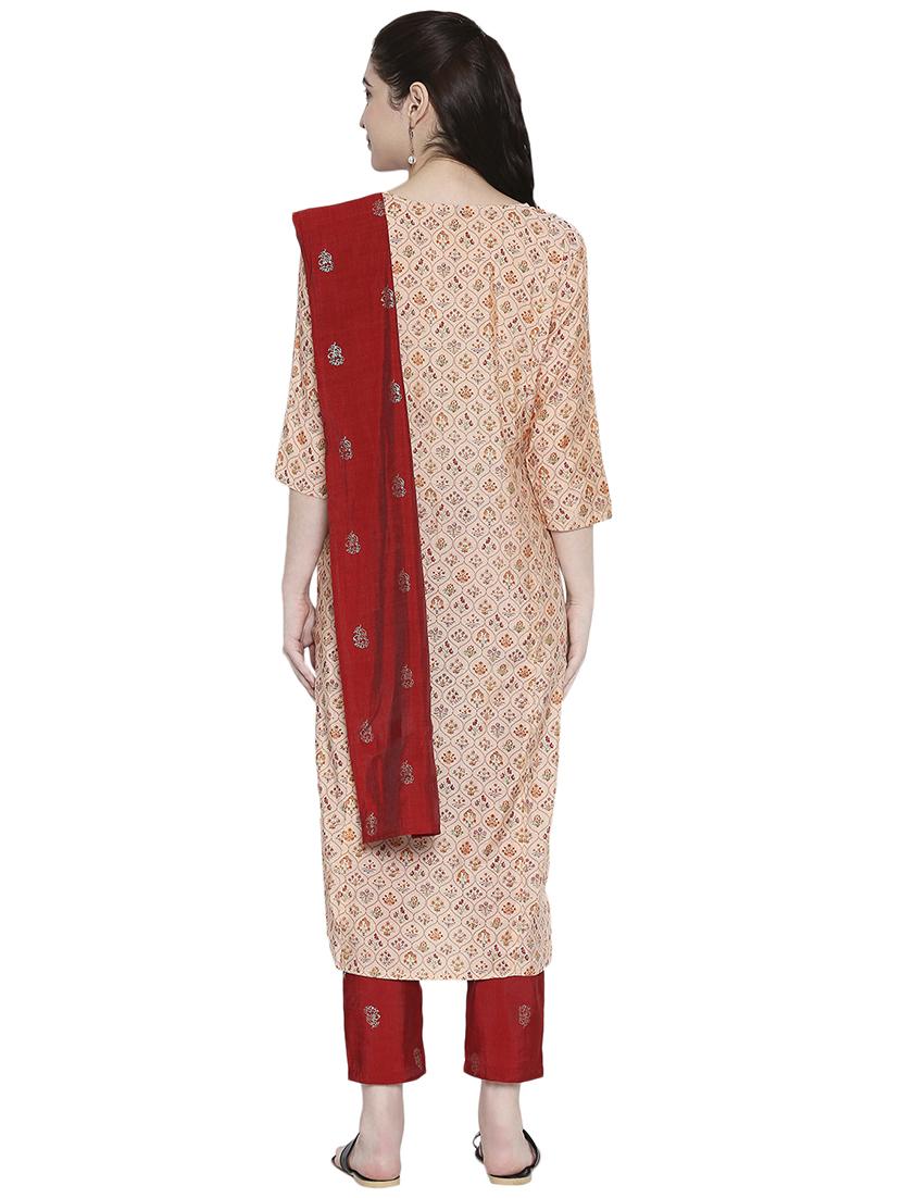 floral kurta pant set - 17357786 - Zoom Image - 3