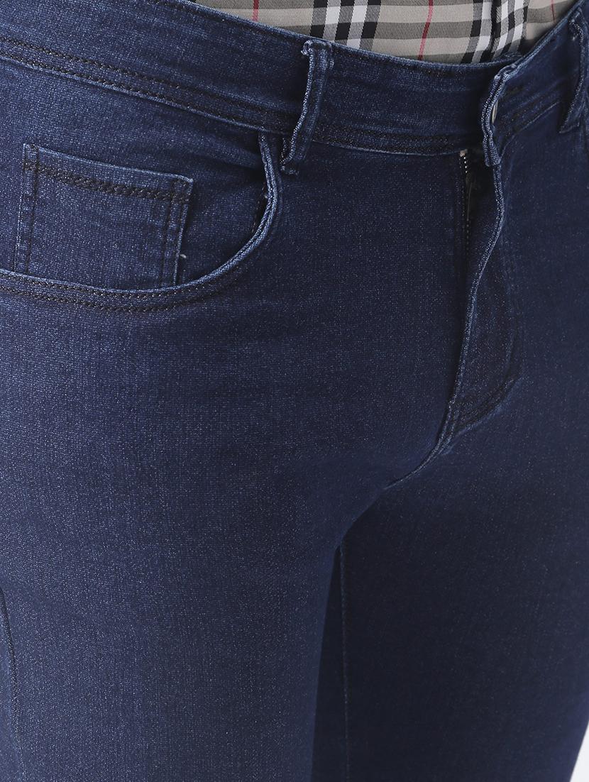 navy blue plain denim jeans - 17357877 - Zoom Image - 5