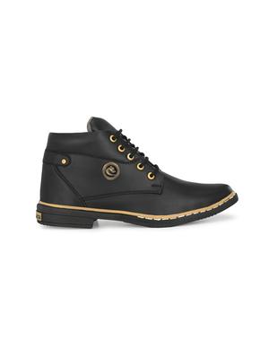 black solid hiking boots - 17357891 - Standard Image - 2