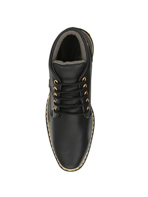 black solid hiking boots - 17357891 - Standard Image - 4