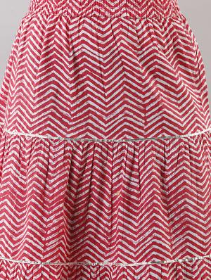 bandhani print kurta skirt set - 17357903 - Standard Image - 5